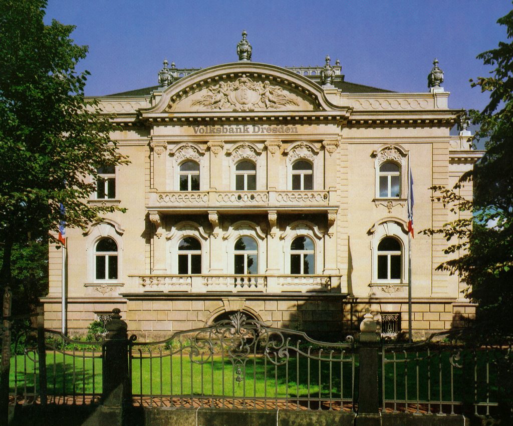 Villa Eschebach Zentrale Dresdner Volksbank Albertplatz, Dresden