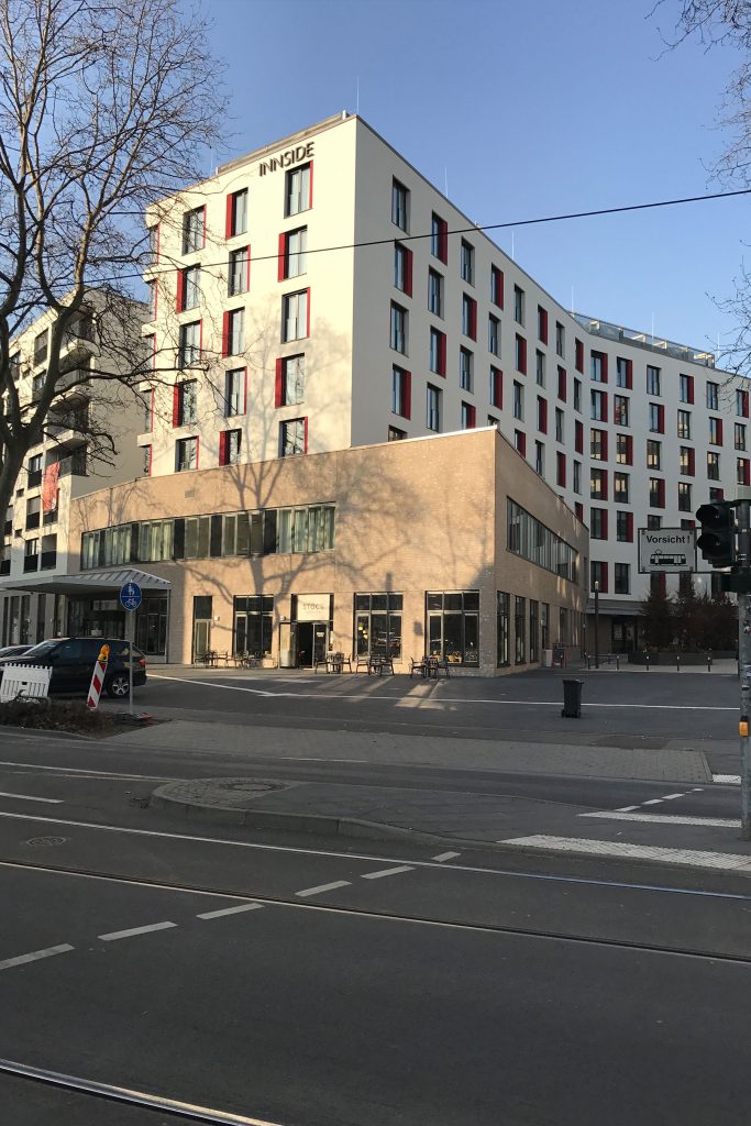 Eastside Estate Hotel, Wohnungen, Gewebe Hanauer Landstraße/Ernst-Achilles-Platz 3, Frankfurt am Main